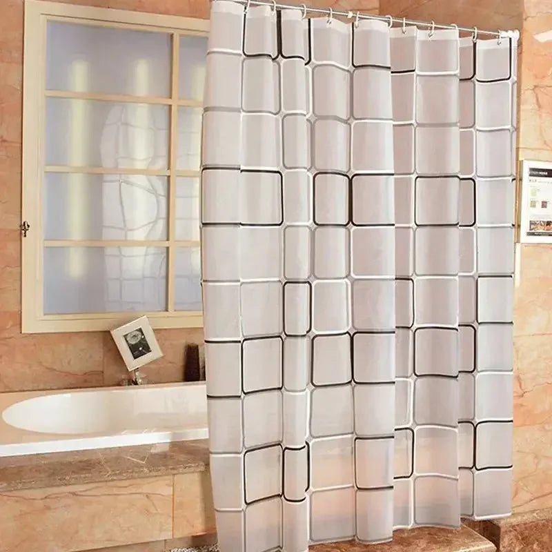 Bathroom Shower Curtains Waterproof Bath Curtain and Anti-Mildrew Home Bathroom Curtain with 12 Hooks - Confia - reusablefoodstoragebags confia