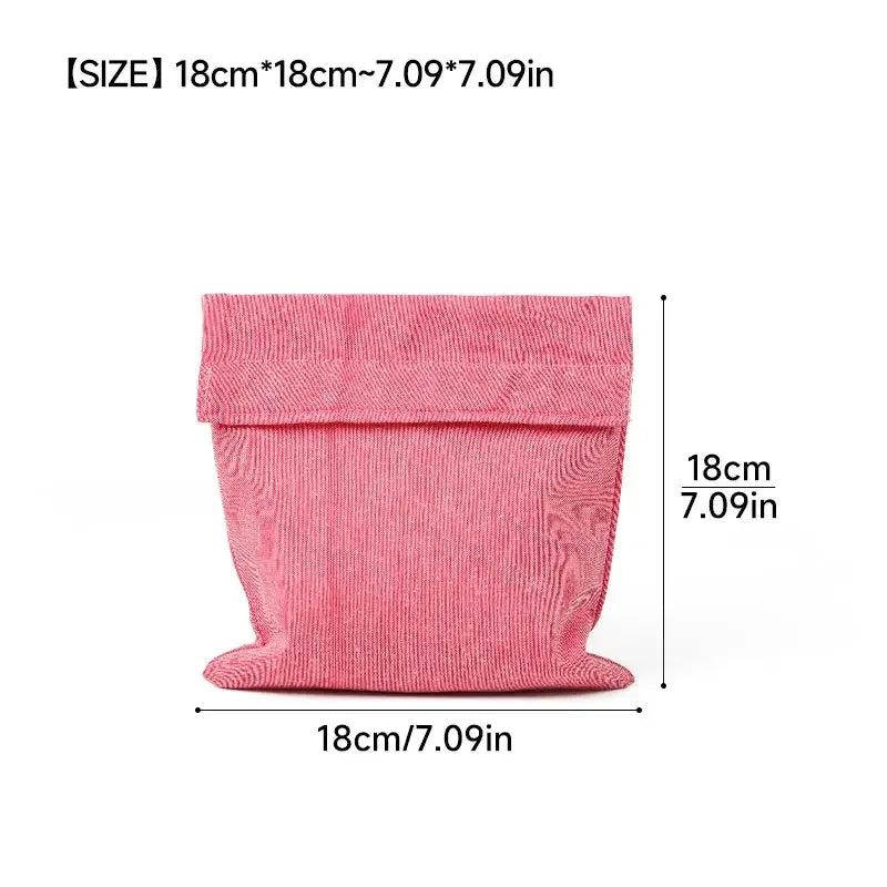 Reusable Sandwich Storage Bag TPU Lining Velcro Snack Bags for Kids Washable Waterproof Food-Safe Reusable Snacks Bags Confia