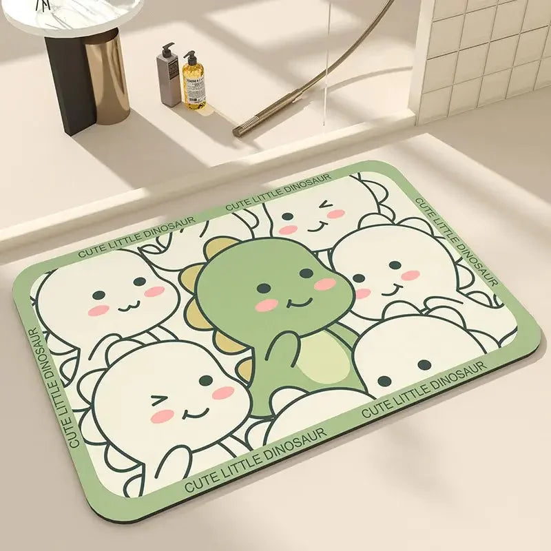 Bath Mats Cute Cat Dog Diatom Ooze Kitchen Accessories Prayer Mat Diatomaceous Earth Mat Non-Slip Super Absorbent Quick Drying Bathroom Mat Natural, Easy to Clean - Confia - reusablefoodstoragebags confia