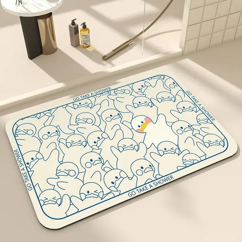 Bath Mats Cute Cat Dog Diatom Ooze Kitchen Accessories Prayer Mat Diatomaceous Earth Mat Non-Slip Super Absorbent Quick Drying Bathroom Mat Natural, Easy to Clean - Confia - reusablefoodstoragebags confia