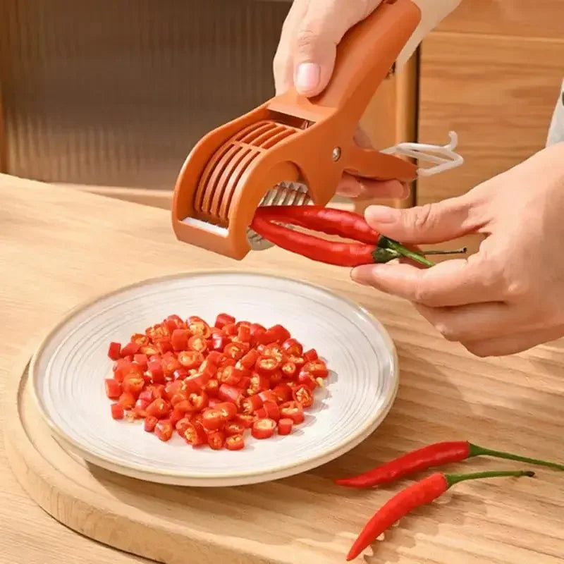 Salad Cutter Chopper Portable Manual Fruit Slicer Creative Vegetable Slicer Kitchen Gadgets Chopping Tool Press Banana Slicer - Confia