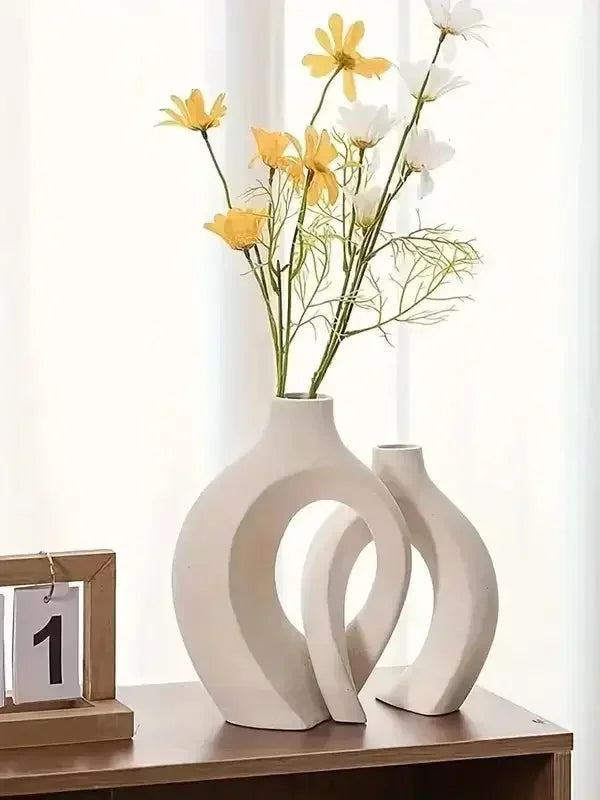 ceramic vase works of art, living room bedroom study café and other ornaments, gifts for lovers during festivals. - Confia