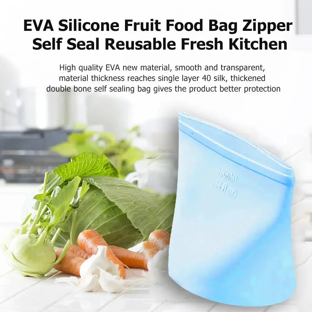 Silicone Food Storage Bags: Keep Your Food Fresh and Organized - Confia - reusablefoodstoragebags confia