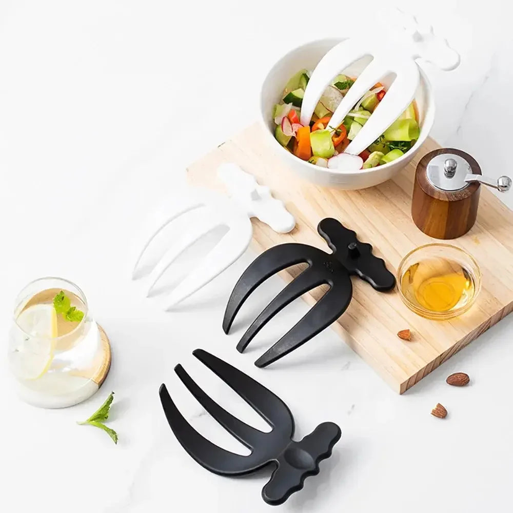 2 Pieces Salad Hands Multifunctional Salad Mixing Kitchen Utensil Tossing Tool Tool Salad Tongs Fruit Claw Salad Accessories - Confia