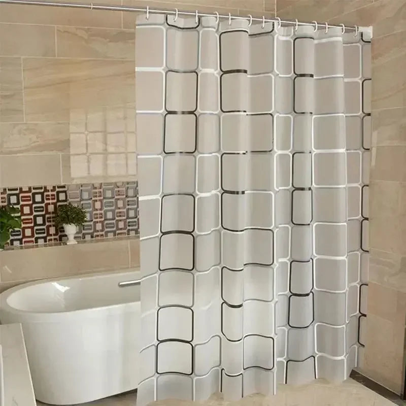Bathroom Shower Curtains Waterproof Bath Curtain and Anti-Mildrew Home Bathroom Curtain with 12 Hooks - Confia - reusablefoodstoragebags confia