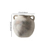 Ceramic Vase Retro Wabi Sabi Pottery Handmade Distressed Flower Vase Plant Container for Entryway Dining Room Bookshelf Rustic - Confia