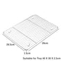 BBQ Bakeware for Baking Cooking Sheet & Rack Set, Stainless Steel Cookies Sheet Large Oven Pan Tray Cooling Grid Rack for Bread Meats, Non Stick Rectangular Deep Dish Oven - Confia