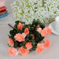 Artificial Baby Breath Faux Flowers for Vases White Color, Height 20", 4 pcs Real Touch Flowers for Wedding Party DIY Wreath Floral Arrangement Home Decoration - Confia
