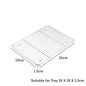 BBQ Bakeware for Baking Cooking Sheet & Rack Set, Stainless Steel Cookies Sheet Large Oven Pan Tray Cooling Grid Rack for Bread Meats, Non Stick Rectangular Deep Dish Oven - Confia