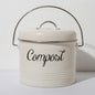 Small Indoor Kitchen Compost Bin | Odorless Composting Bin with Carbon Filters | Countertop Compost Bucket with Lid | Metal Kitchen Composter with Plastic Bucket Liner for Food & Waste Recycling