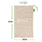 Reusable Cotton Mesh Produce Bags for Vegetable Fruit Food Kitchen Washable Grid Storage Bag Eco String bag Kitchen Organizer Confia