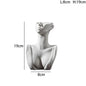 Ceramic Dried Flower Vase Home Art Deco Vase Nordic White Handicraft Decoration Living Room Desktop Flower Arrangement Vase - Confia