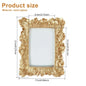 Picture Frame Antique Leaf Embossment Photo Frame with Protection Glass Vintage Decorative Frames Perfect for Home Decor, Unique Gift Idea, Durable, Birthday, Wedding, Return Gift - Confia