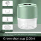 Electric Meat Chopper - Portable Food Processor with Stainless Steel Blades, USB Rechargeable Mini Chopper for Meat, Vegetables, and Garlic - Confia