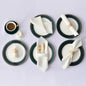 12Pcs 30*30cm Square Satin Table Napkin | Hotel Serving Table Napkins | Washable Handkerchief | Wedding Birthday Banquet Decoration - Confia - reusablefoodstoragebags confia