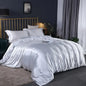 Bedding Duvet Cover Set Soft Silky Textured Comforter Cover with Corner Ties and Zipper Closure - Confia - reusablefoodstoragebags confia