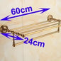 Solid Brass Bathroom Accessories Set with Robe hook, Paper Holder, Towel Bar, Soap Basket, Bathroom Fitting Sets - Confia - reusablefoodstoragebags confia