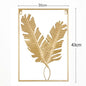 Metal Leaf Iron Wall Hanging Decor Palm Maple Leaves Plant Ginkgo Nordic Wall Pendant Mural Living Room Bedroom Home Decoration - Confia