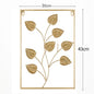 Metal Leaf Iron Wall Hanging Decor Palm Maple Leaves Plant Ginkgo Nordic Wall Pendant Mural Living Room Bedroom Home Decoration - Confia