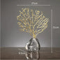 Creations Artificial Coral Decor Statue Home Decoration Desk Bookshelf Metal Sculpture Style B|Home Decor|Figurines - Confia