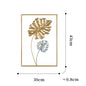 Metal Leaf Iron Wall Hanging Decor Palm Maple Leaves Plant Ginkgo Nordic Wall Pendant Mural Living Room Bedroom Home Decoration - Confia