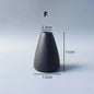 Handcrafted Black Ceramic Vase - Modern Minimalist Decor for Living Room, Bedroom, Bookshelf | Perfect for Weddings & Gifts - Confia