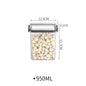 Transparent Food Storage Containers Kitchen Storage Airtight Cans Plastic Storage Boxes - Confia - reusablefoodstoragebags confia