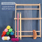 Large Wooden Weaving Loom Kit Frame Loom Learn To Weave Earthy Beginner Tapestry Kit Wall Decor With Loom and Tools - Confia