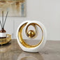 Abstract Ceramic Statue Modern Luxury Living Room Home Decor Accessories Office Decoration Desk Souvenirs Crafts Gifts - Confia