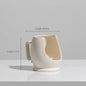 Modern Simple Ceramic Art Vase Dried Flowers Flower Arrangement Ornaments Living Room TV Cabinet Bedroom Desktop Home Decoration - Confia