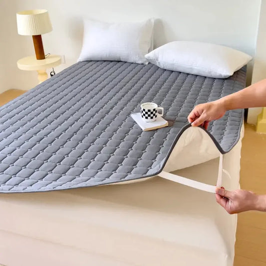 Waterproof Quilted Mattress Protector Cover Ultra Soft Breathable & Hypoallergenic Fitted Bed Protector for Single or Double Bed - Confia - reusablefoodstoragebags confia