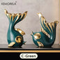 Ceramics Statue Exquisite Home Decor Modern Abstract Art Statue Ornaments Sculpture Decoration for Living Room Table Centerpiece - Confia