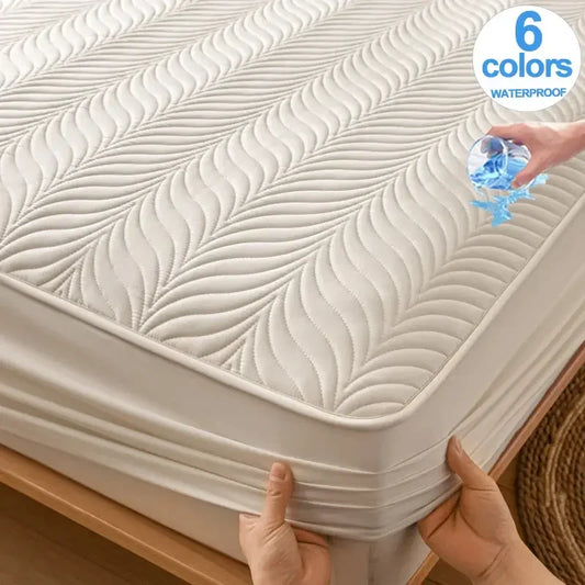 Waterproof Mattress Protector 1Piece - Ultra Soft Breathable & Hypoallergenic Fitted Bed Protector - Confia - reusablefoodstoragebags confia