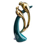 Ceramic Animal Golden Statue Art Sculpture Ceramic Statue for Home Living Room Office Decor B88 - Confia
