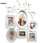 6 Pictures Family Photo Frames Wall Decor Wall Mount Photo Frame Home Room Ornament for Families and Friends Gifts 31X38cm - Confia
