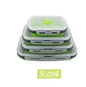 4pcs Food Storage Containers - Collapsible, Airtight, Freezer & Microwave Safe - Ideal for Leftovers and Fresh Fruit - Confia - reusablefoodstoragebags confia