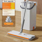 360 flexible Mop Heavy Quality Floor Mop with Bucket, Flexible Kitchen tap Flat Squeeze Cleaning Supplies 360 Flexible Mop Head/2 Reusable Pads Clean Home Floor Cleaners - Confia - reusablefoodstoragebags confia