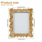 Picture Frame Antique Leaf Embossment Photo Frame with Protection Glass Vintage Decorative Frames Perfect for Home Decor, Unique Gift Idea, Durable, Birthday, Wedding, Return Gift - Confia