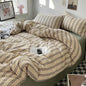 Bed Linen Bed Sheets Set Stripes Dots Duvet Cover Set - Confia - reusablefoodstoragebags confia