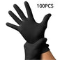 100/50/20PCS Black Nitrile Gloves Thickened Disposable Gloves for Cleaning Hairdressing Waterproof Dishwashing Tattoo Gloves - Confia - reusablefoodstoragebags confia