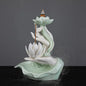 Ceramic Backflow Incense Stove Zen Buddha Hand Creative Home Agave Incense Incense Stove Incense Plate Accessories - Confia