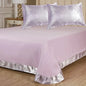 2-3 PCS Satin Jacquard Bed Decor Set 1or2 PillowCover 1 Sheet 180*230/240*250cm, PillowCover 48*74cm Shrinkagefree Fade Resist - Confia - reusablefoodstoragebags confia