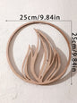 Natural Wooden Wall Hanging Wall Art Decor - Elements Design (Fire, Water, Earth, Air) Wood Hanging Wall Decor Boho Wall Accent - Confia