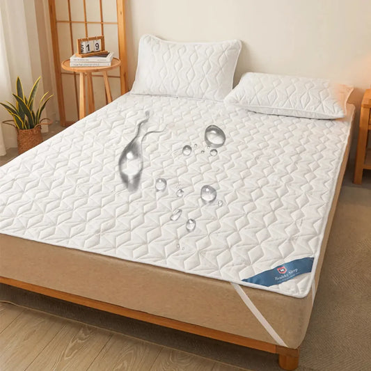 Waterproof Mattress Protector - Breathable Hypoallergenic Noiseless Ultra Soft Fitted Bed Protector - Confia - reusablefoodstoragebags confia