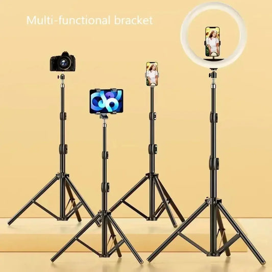 Mobile Phone Live Support Photo Tripod Multi-functional Video Recording Selfie Landing Tripod Made for Phones, Ring Light, Gopro, Camera - Confia