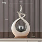 Abstract Ceramic Statue Modern Luxury Living Room Home Decor Accessories Office Decoration Desk Souvenirs Crafts Gifts - Confia