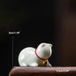 Ceramics Abstract Kawaii Cute Cat Kitten with Bell Tea Table Pet Desk Ornaments Animal Miniature Figurines Sculpture Home Decor - Confia
