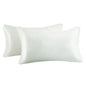 2pcs/lot Solid Silky Satin Skin Care Pillowcases Hair Anti Pillow Case Queen Size Envelope Pillow Covers for Home Hotel Travel - Confia - reusablefoodstoragebags confia