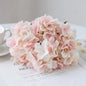 Artificial Flowers Silk Hydrangea Vase for Home Decoration Accessories Wedding Decorative Fake Plants Christmas Garland Material - Confia