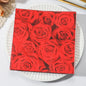 Flower Paper Napkins | Table Decorations | Art Decoupage Napkin | Disposable Birthday Party Serviettes - Confia - reusablefoodstoragebags confia